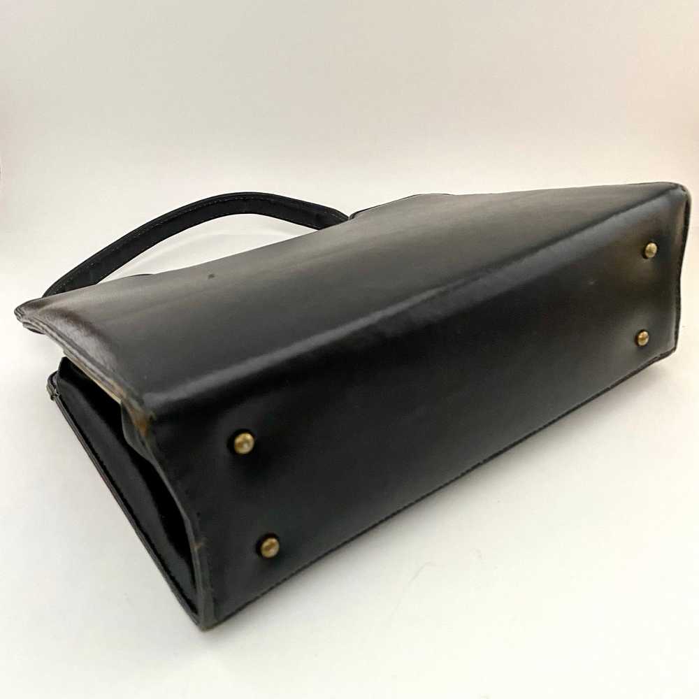 1960s Faux Leather Patchwork Handbag - image 5