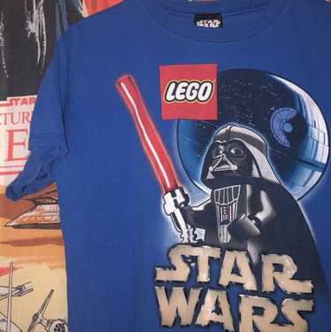 2009 LEGO Star Wars Video Game Promo Graphic T-Shirt Black Size Small Jedi