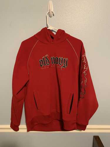 Old Navy Vintage Fleece Red Flame Old Navy Sweatsh