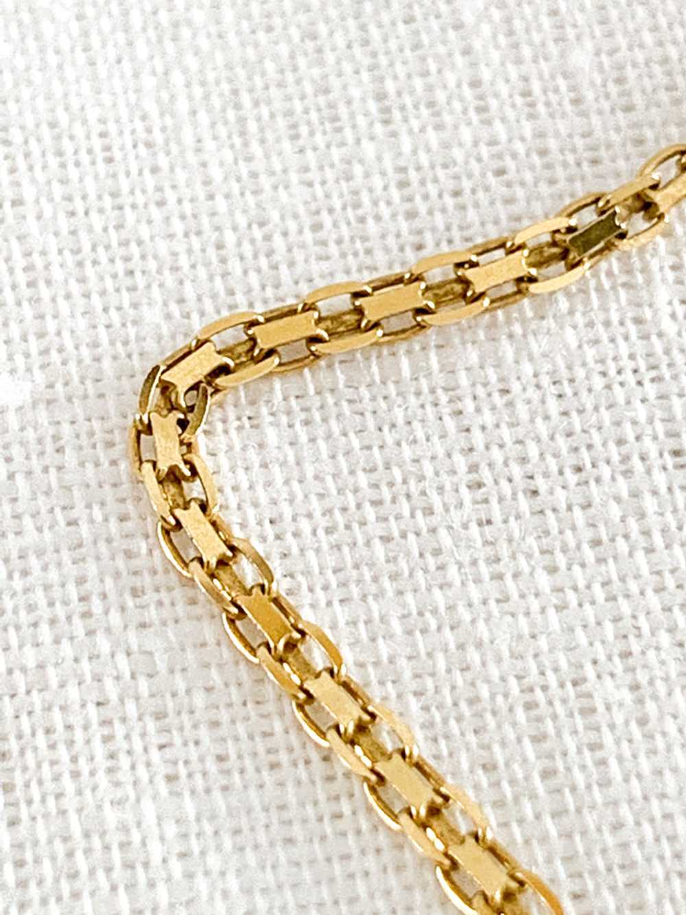 14K Box Chain Necklace - image 2