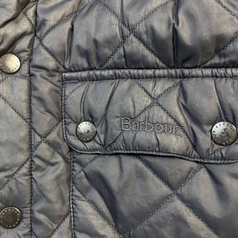 Barbour × Vintage Vintage Barbour black puffer co… - image 3