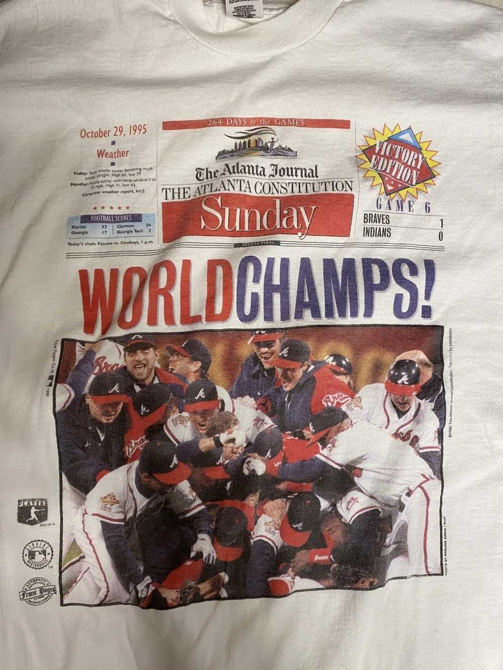 Vintage Vintage 1995 Atlanta Braves World Series … - image 1