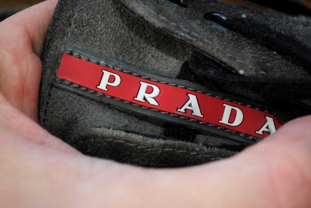 Prada Suede Leather Wingtip Platform Brogue Shoes - image 9