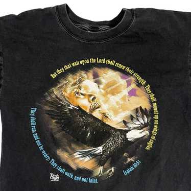 Animal Tee × Religion × Vintage 90s Jesus Eagle T… - image 1