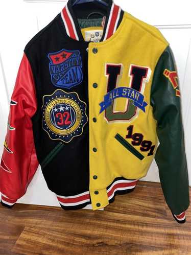 Source Red Grey Black White Basketball Varsity Jacket MSWVJ075 with Custom  Chenille Embroidery on m.