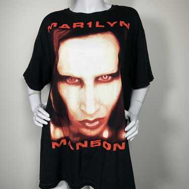 Marilyn Manson × Rock T Shirt × Vintage VTG MARILYN M… - Gem