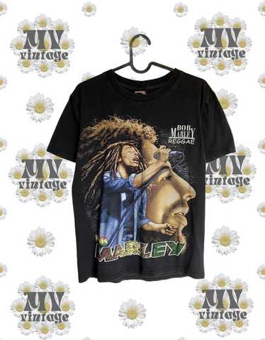 Bob Marley Vintage 90s One Love Reggae Rap Tee Shirt - Black