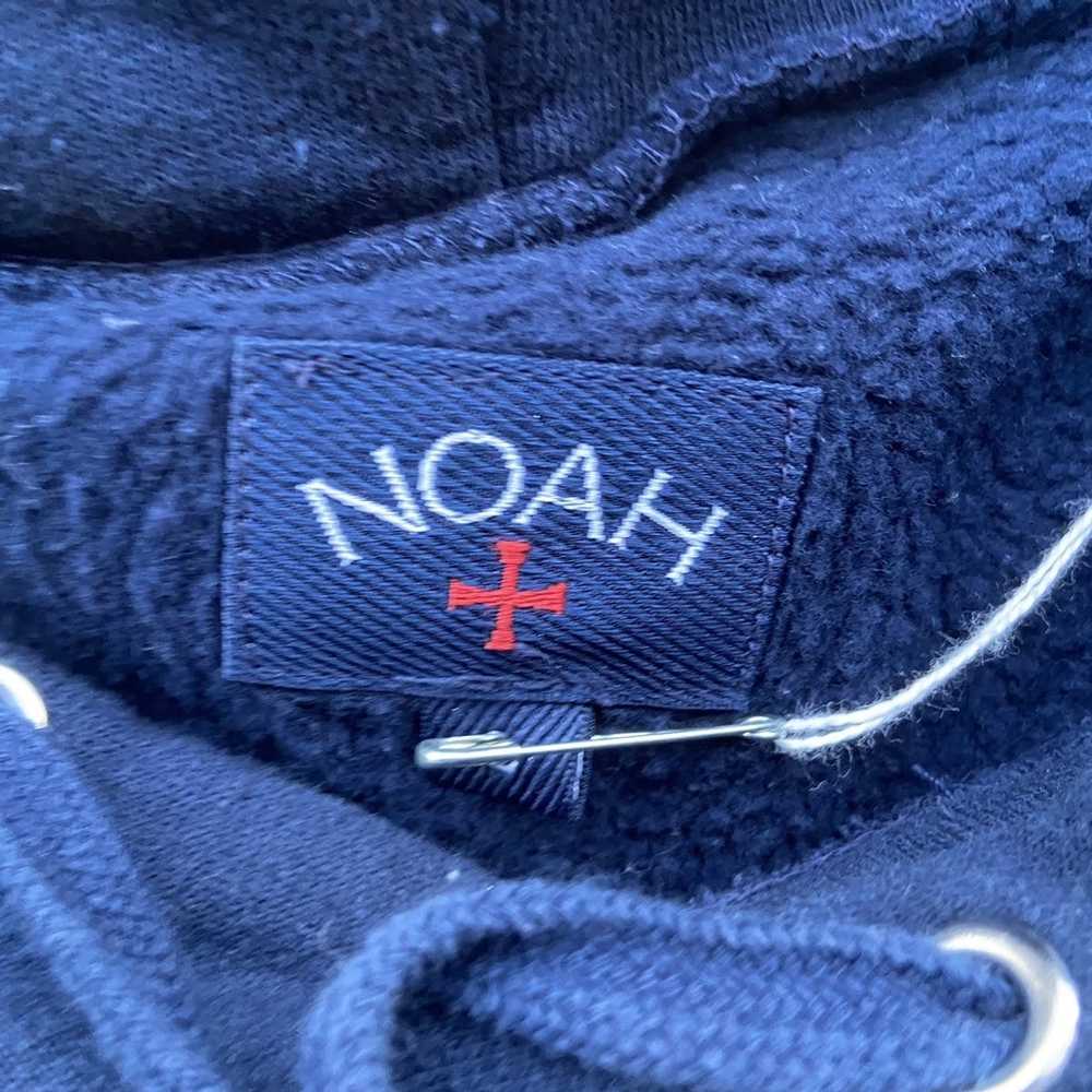 Noah Noah Blue Yellow Spellout Hoodie Size L - image 4