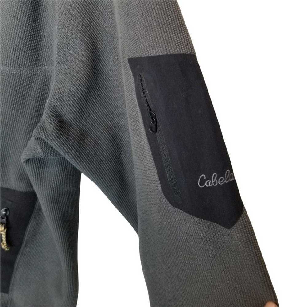 Cabelas Cabela's Mens L Gray Full Zip Sweater Jac… - image 7