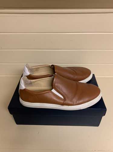 Designer Leather Slip-on Sneakers