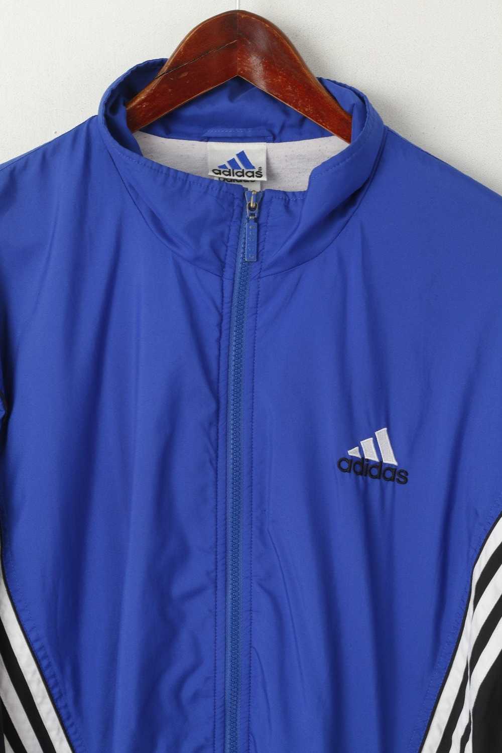 Adidas Adidas Men L 186 Jacket Blue Vintage Zip U… - image 2