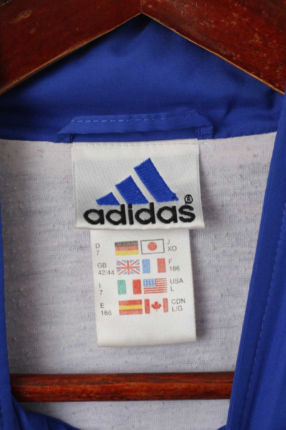 Adidas Adidas Men L 186 Jacket Blue Vintage Zip U… - image 4