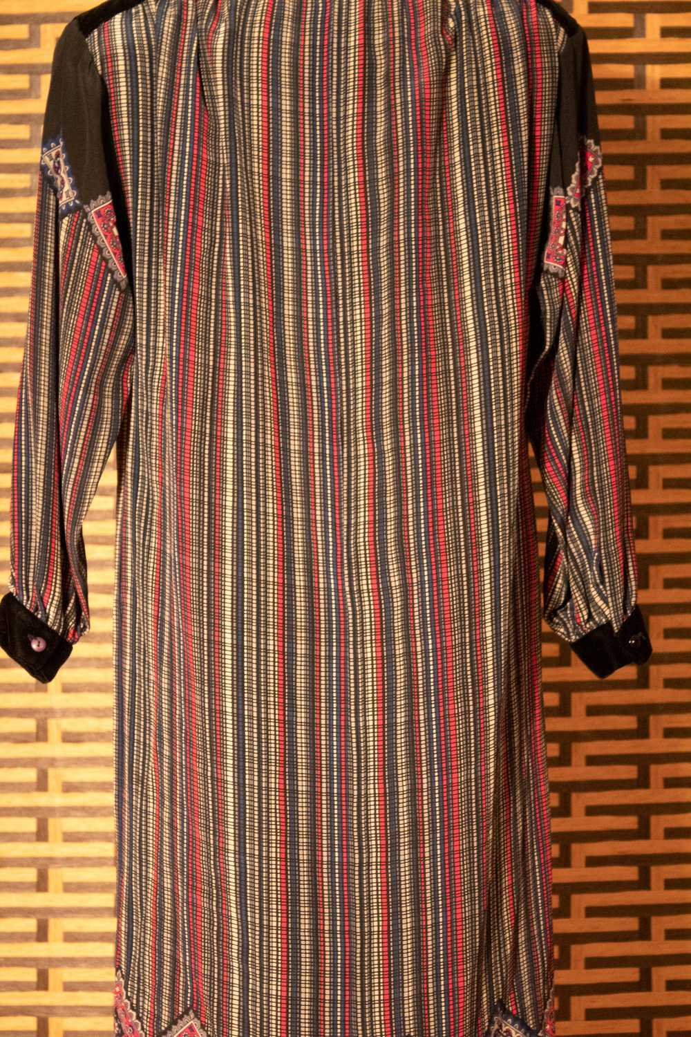 Mila Schon printed silk smock dress - image 4