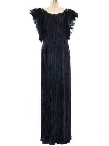 Mary McFadden Plisse Pleated Gown - image 1
