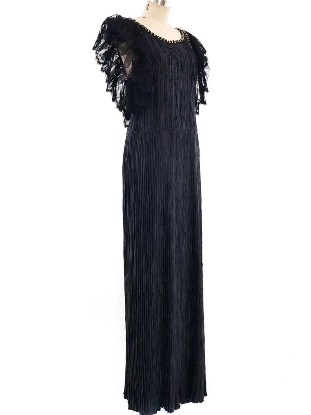 Mary McFadden Plisse Pleated Gown - image 2