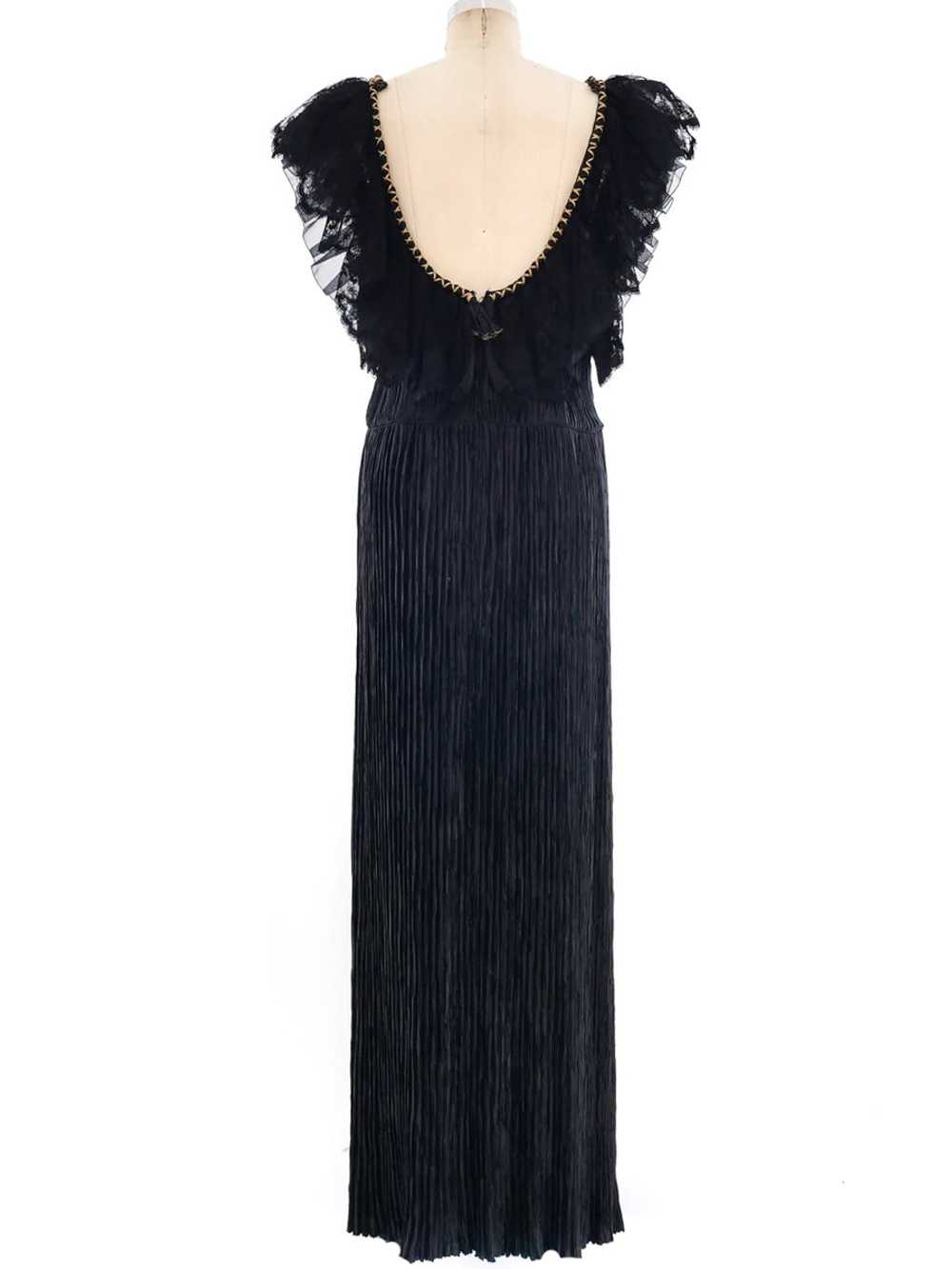 Mary McFadden Plisse Pleated Gown - image 3