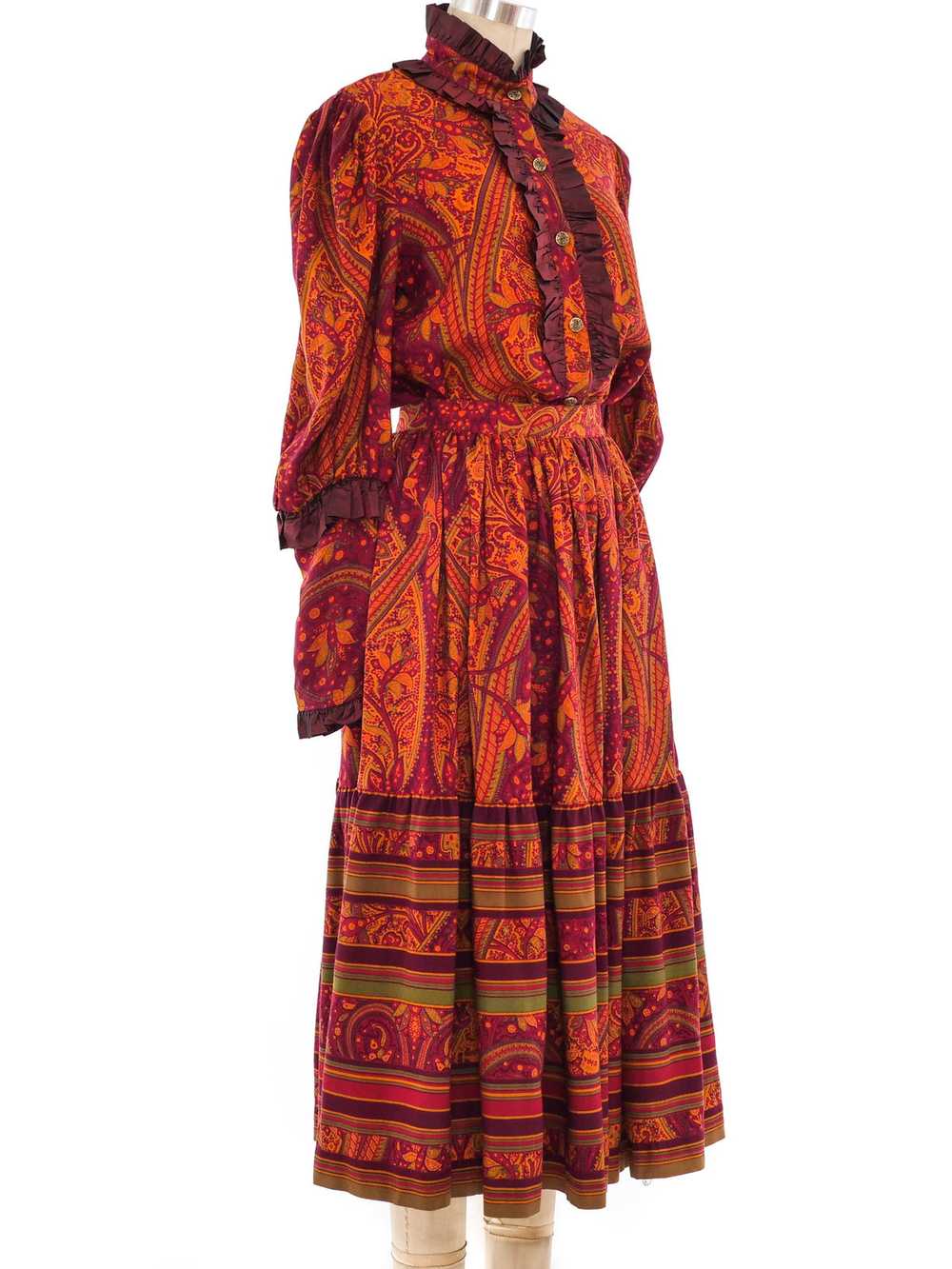 Yves Saint Laurent Paisley Skirt Ensemble - image 3