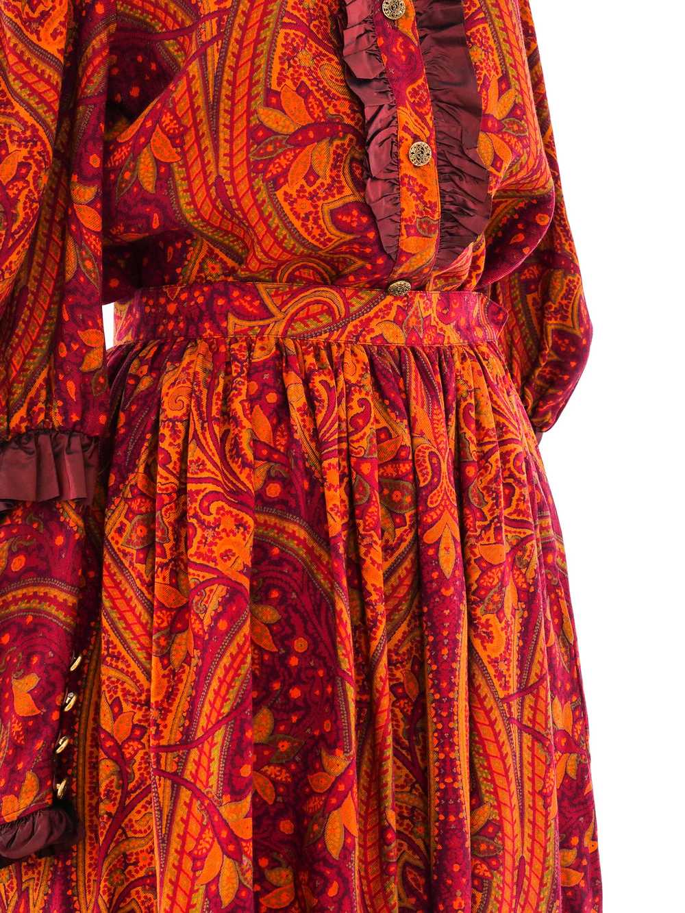 Yves Saint Laurent Paisley Skirt Ensemble - image 7