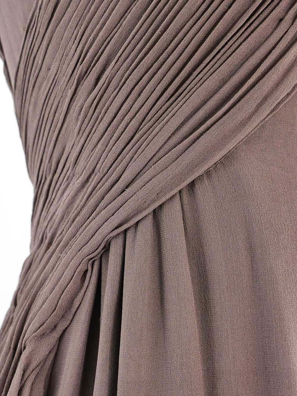 Ruched Silk Chiffon Gown - image 5