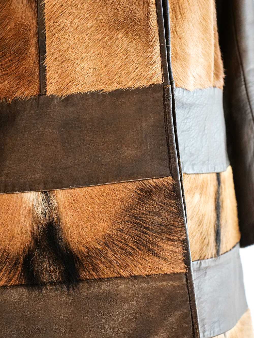 Leather and Pony Hair Jacket - image 2