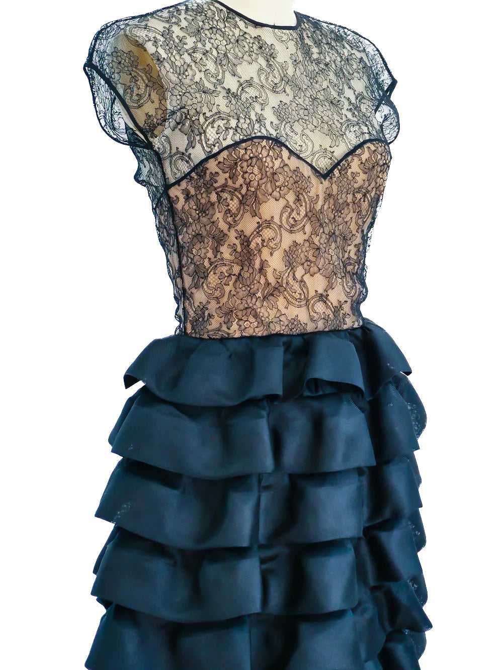 Oscar de la Renta Ruffle Lace Dress - image 2