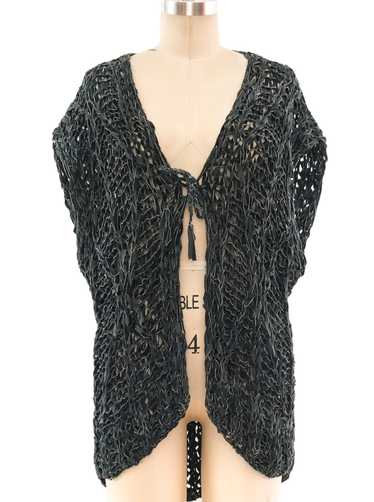 Crochet Leather Vest