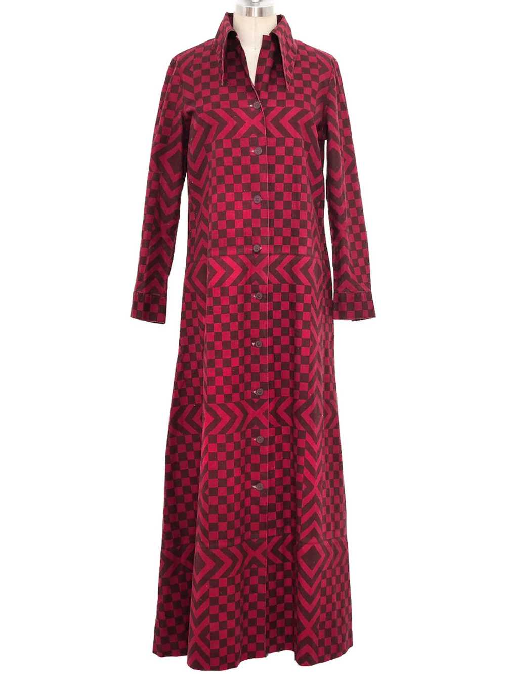 1974 Marimekko Printed Maxi Dress - image 1