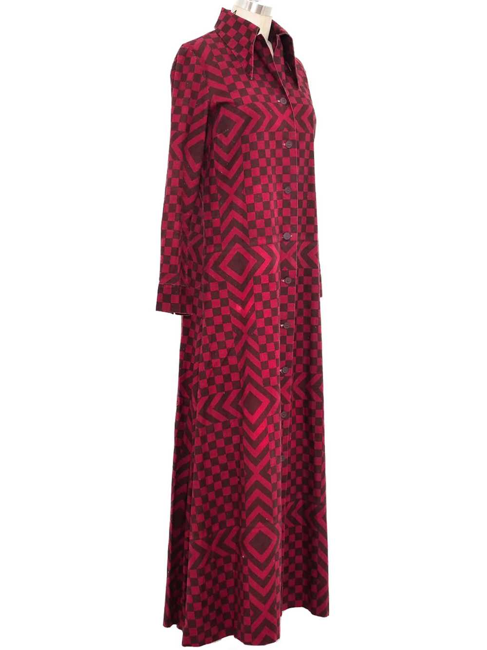1974 Marimekko Printed Maxi Dress - image 2