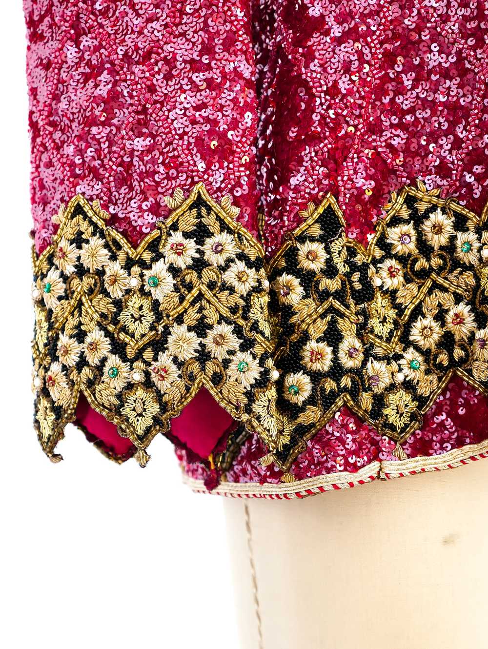 Mary McFadden Sequin Embellished Jacket - image 6