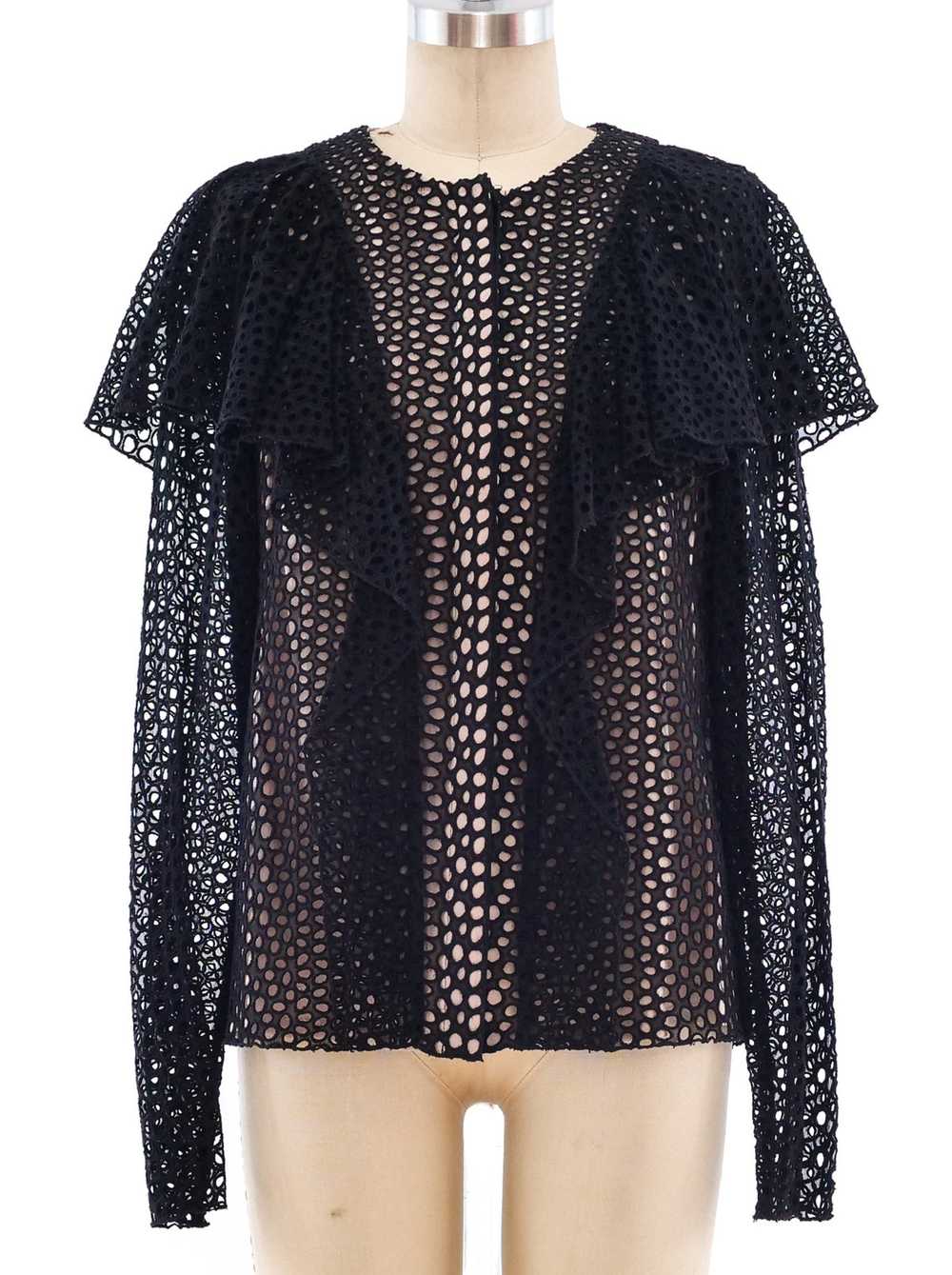 Lanvin Eyelet Button Front Top - image 1