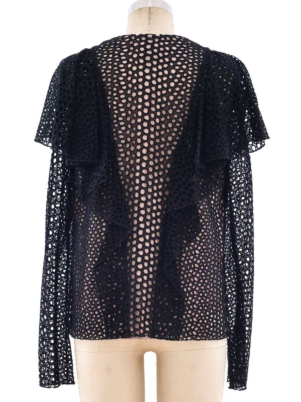 Lanvin Eyelet Button Front Top - image 3