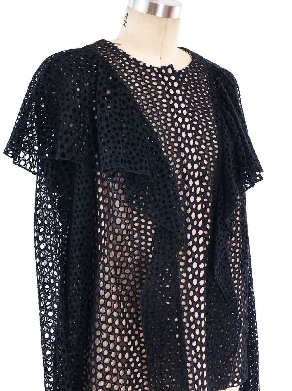Lanvin Eyelet Button Front Top - image 4