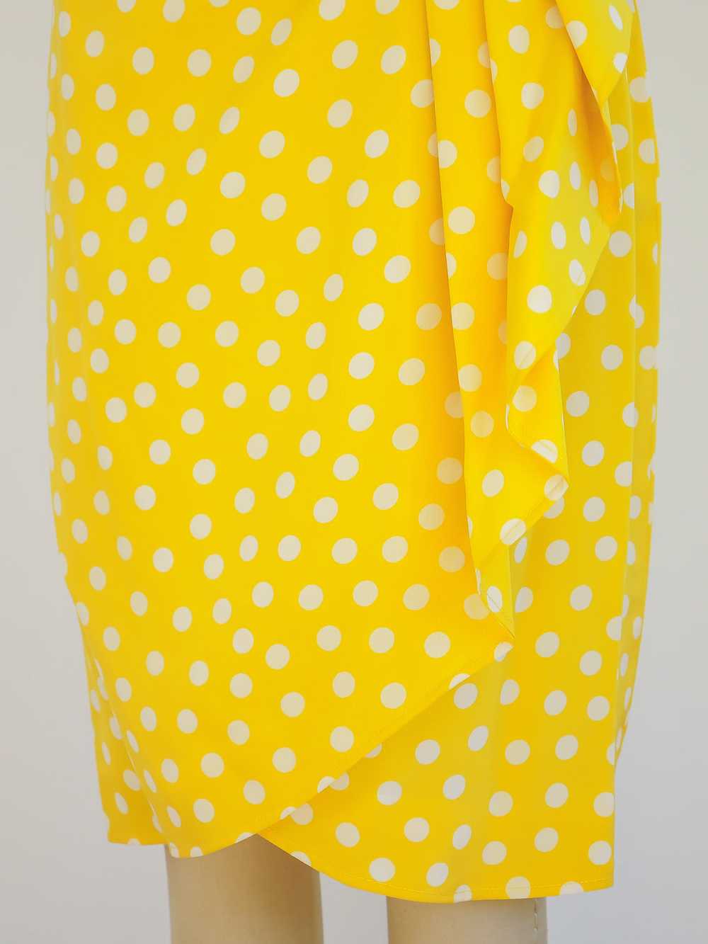 Ungaro Yellow Floral And Polka Dot Ensemble - image 5