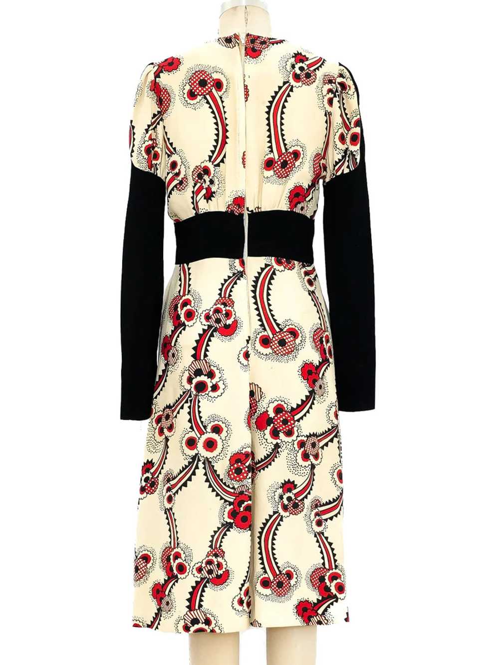 Ossie Clark Celia Birtwell Printed Crepe Dress - image 5