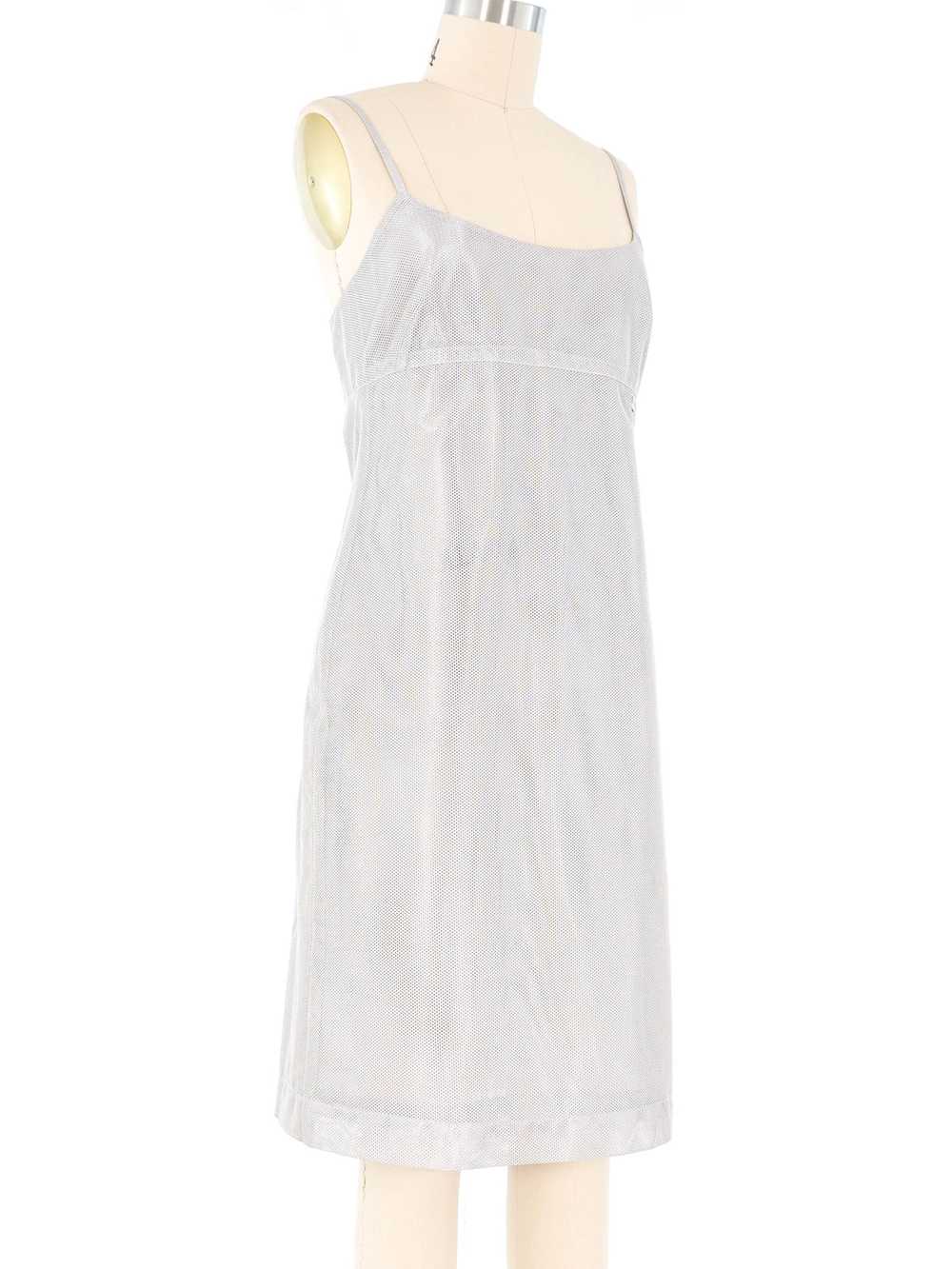 Chanel Silver Mesh Tank Dress - image 3