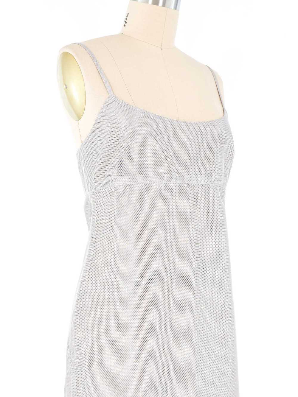 Chanel Silver Mesh Tank Dress - image 4