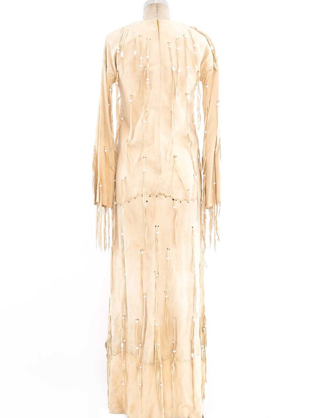 Giorgio di Sant'Angelo Embellished Deerskin Dress - image 4