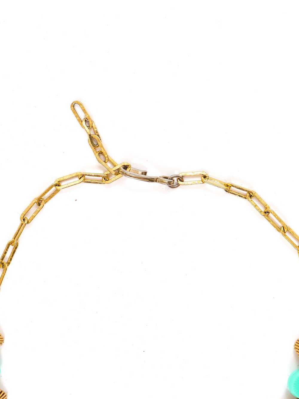 Turquoise Bead Fringed Necklace - image 5