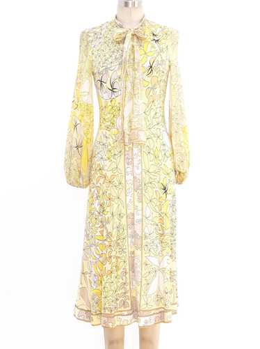 Bessi Printed Silk Jersey Dress - image 1