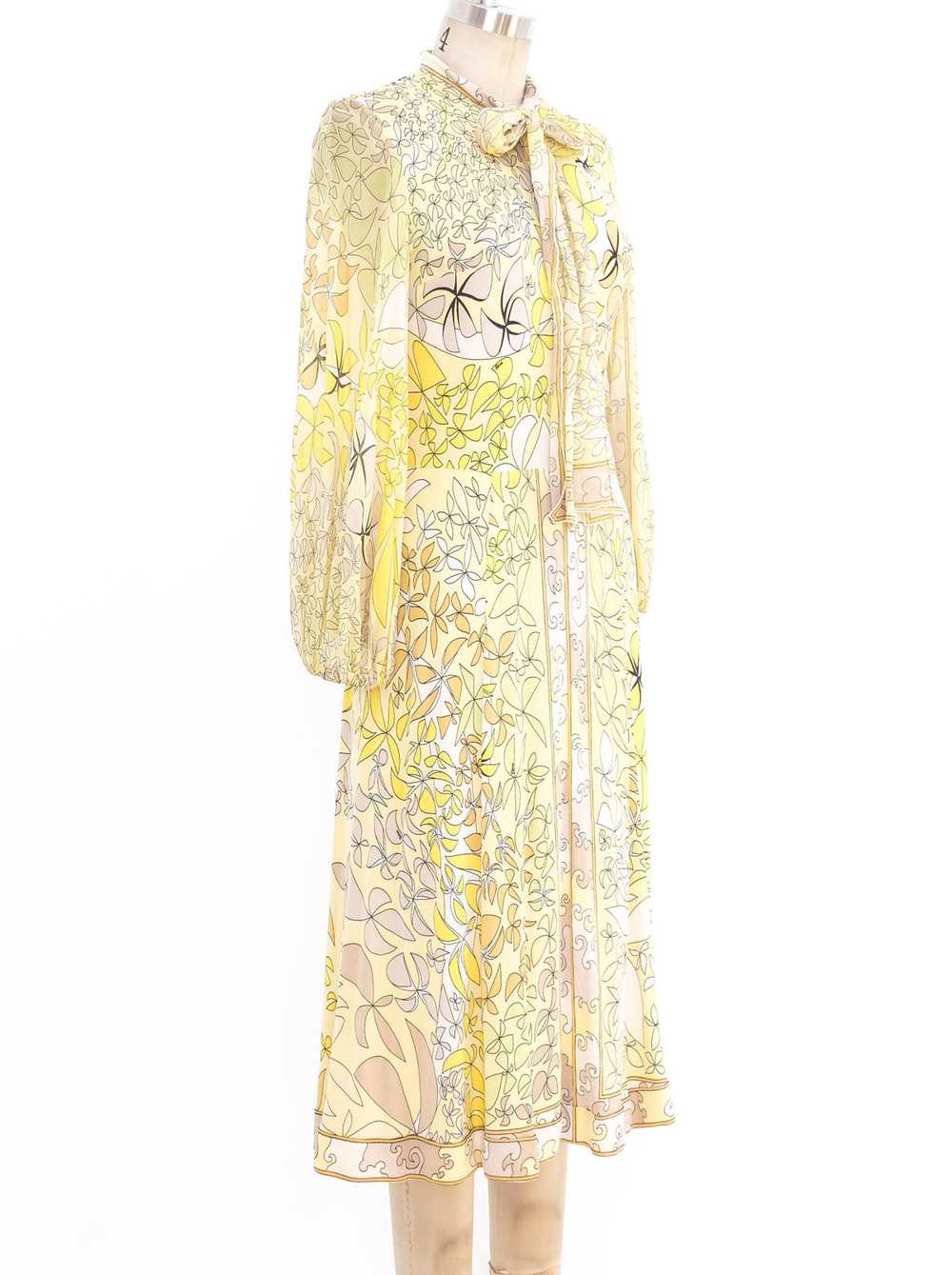 Bessi Printed Silk Jersey Dress - image 3