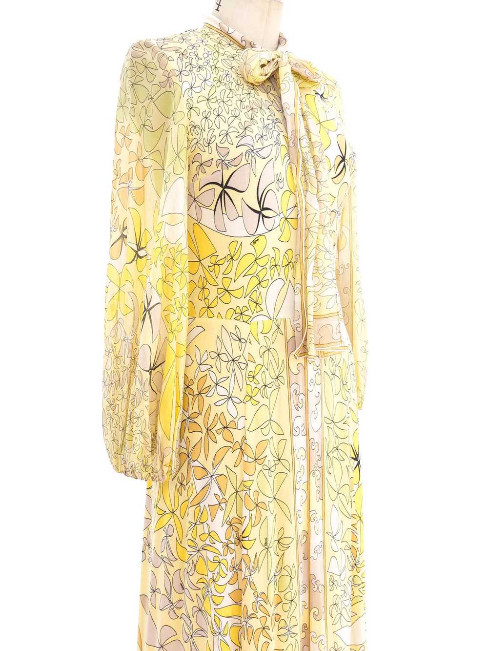 Bessi Printed Silk Jersey Dress - image 4