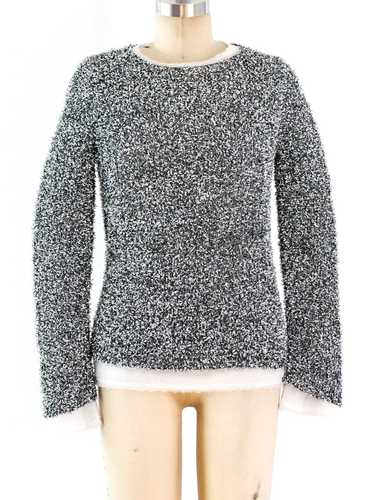 Comme des Garcons Silver Tinsel Sweater