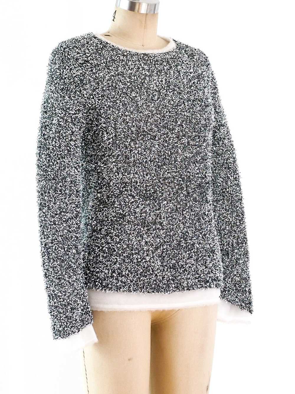 Comme des Garcons Silver Tinsel Sweater - image 3