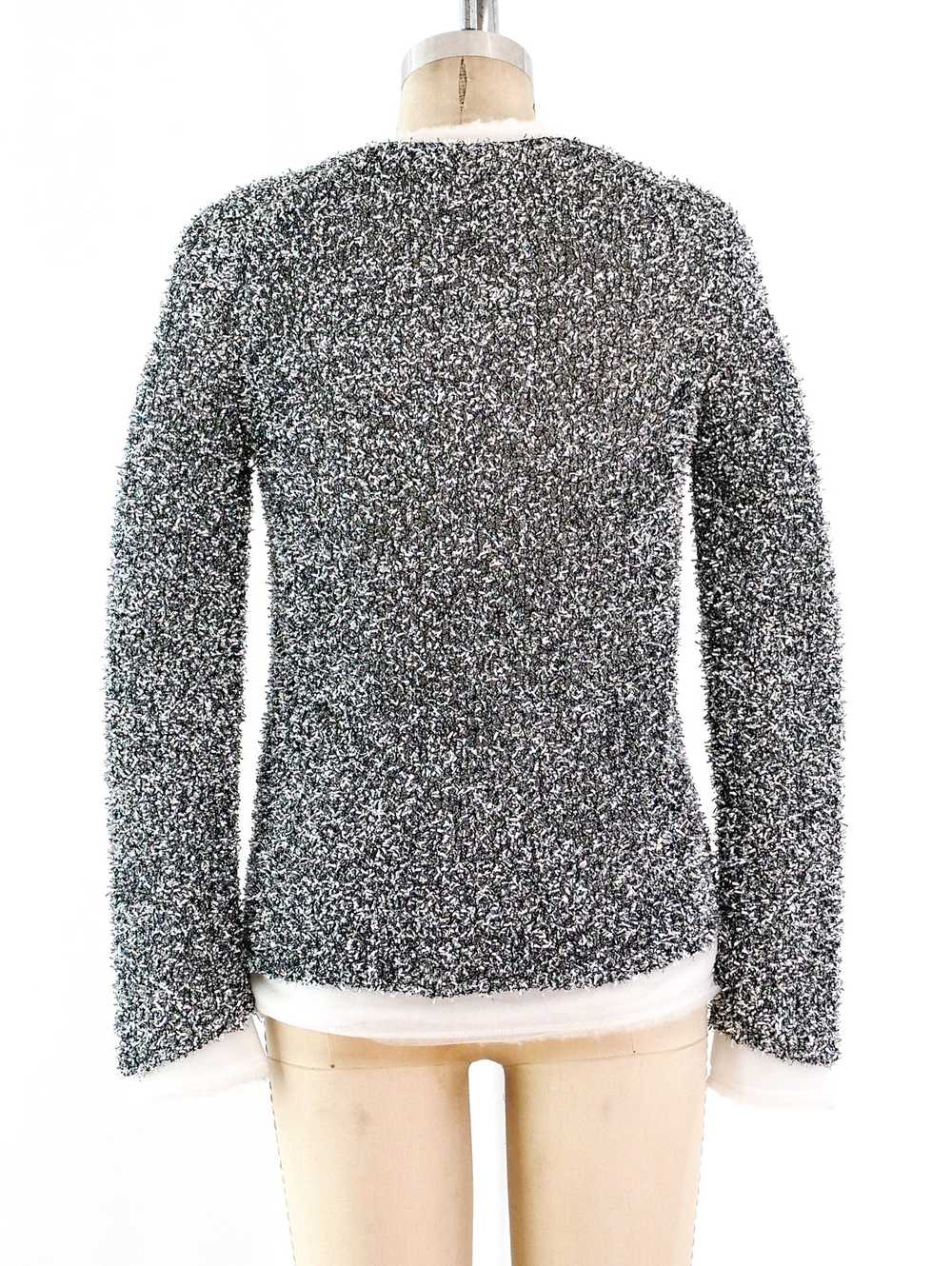 Comme des Garcons Silver Tinsel Sweater - image 4