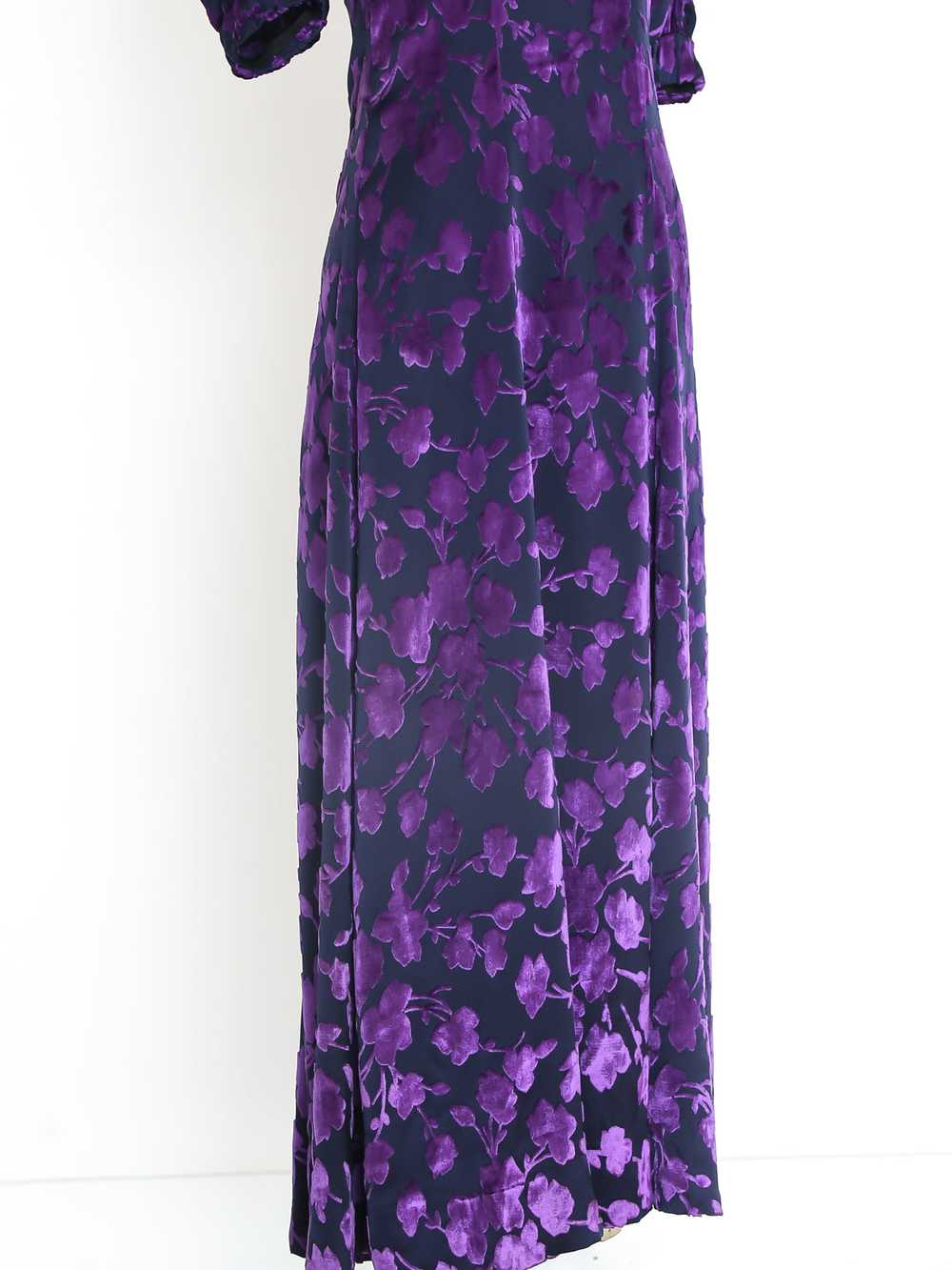 Yves Saint Laurent Amethyst Floral Dress - image 6