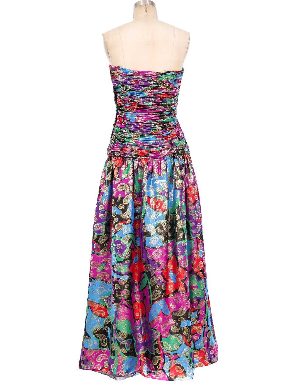 Albert Nipon Floral Paisley Dress - image 4