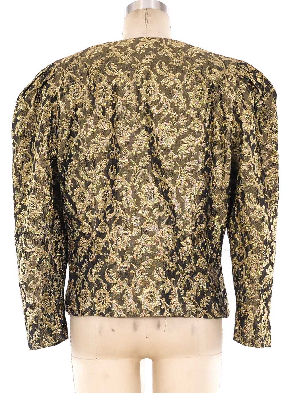 Puff Sleeve Brocade Jacket - image 4