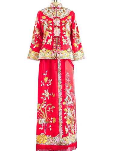 Embellished Chinese Wedding Ensemble