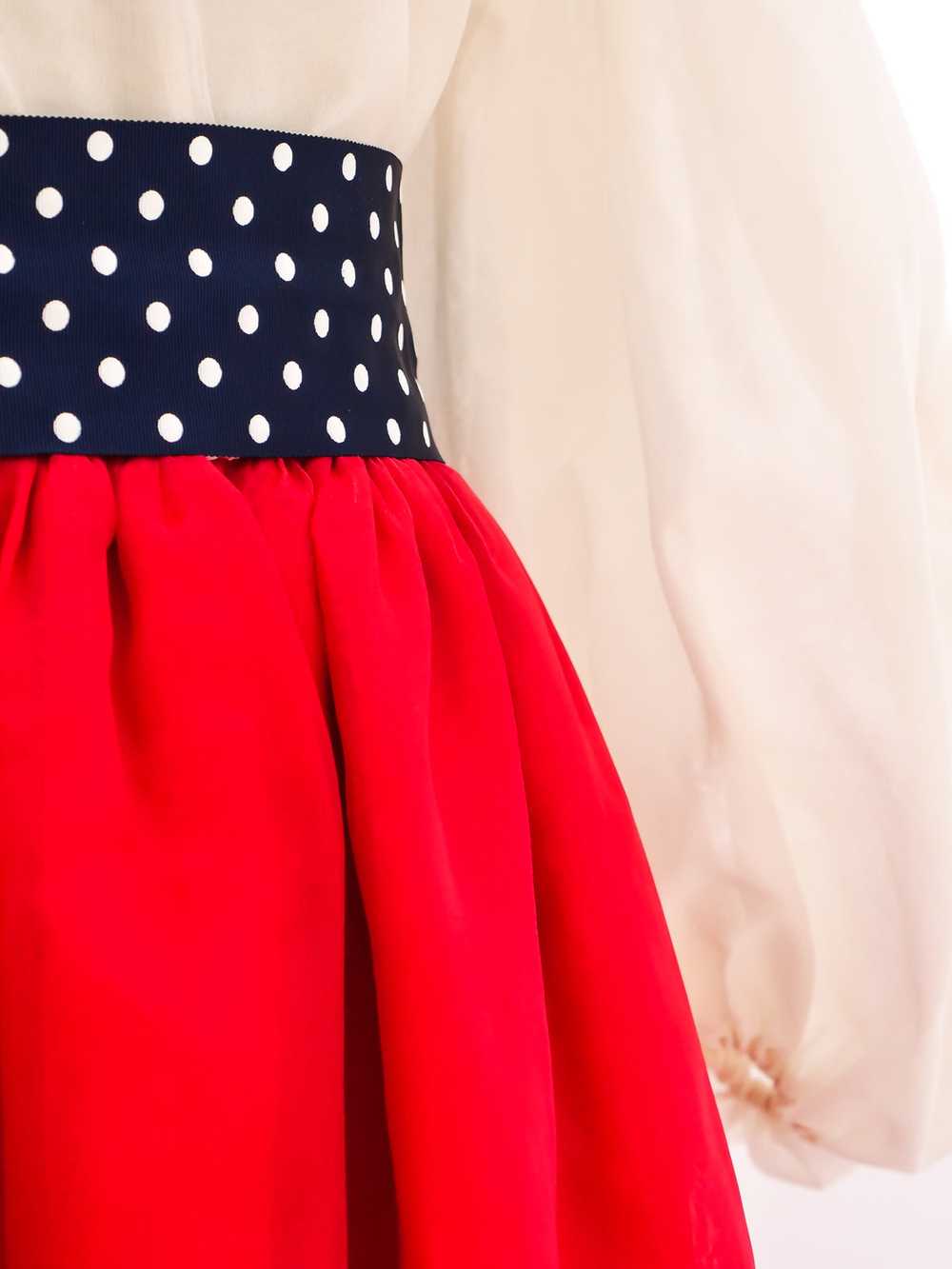 Bill Blass Colorblock Taffeta Dress - image 2