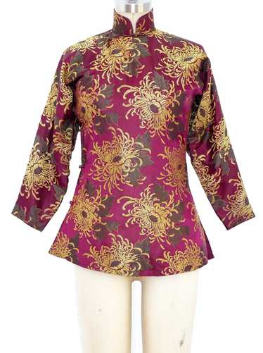 Floral Brocade Silk Xi Pao Jacket